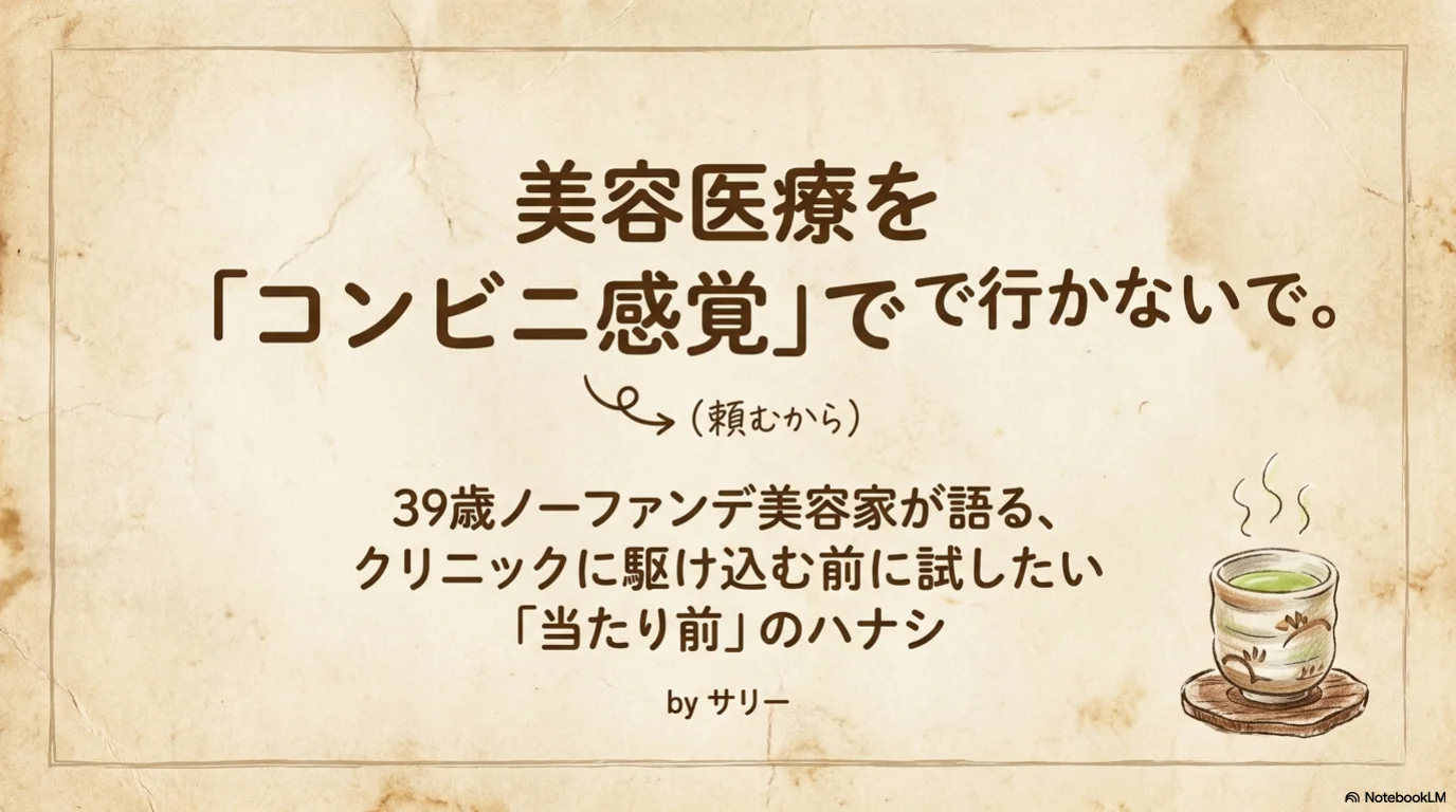 美容医療をコンビニ感覚で行かない