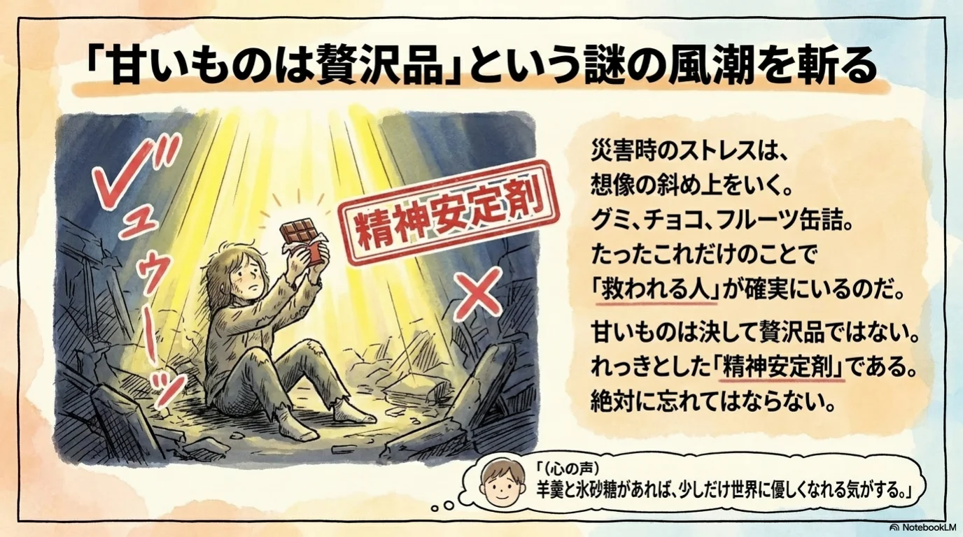 防災食三原則 解説図（6）