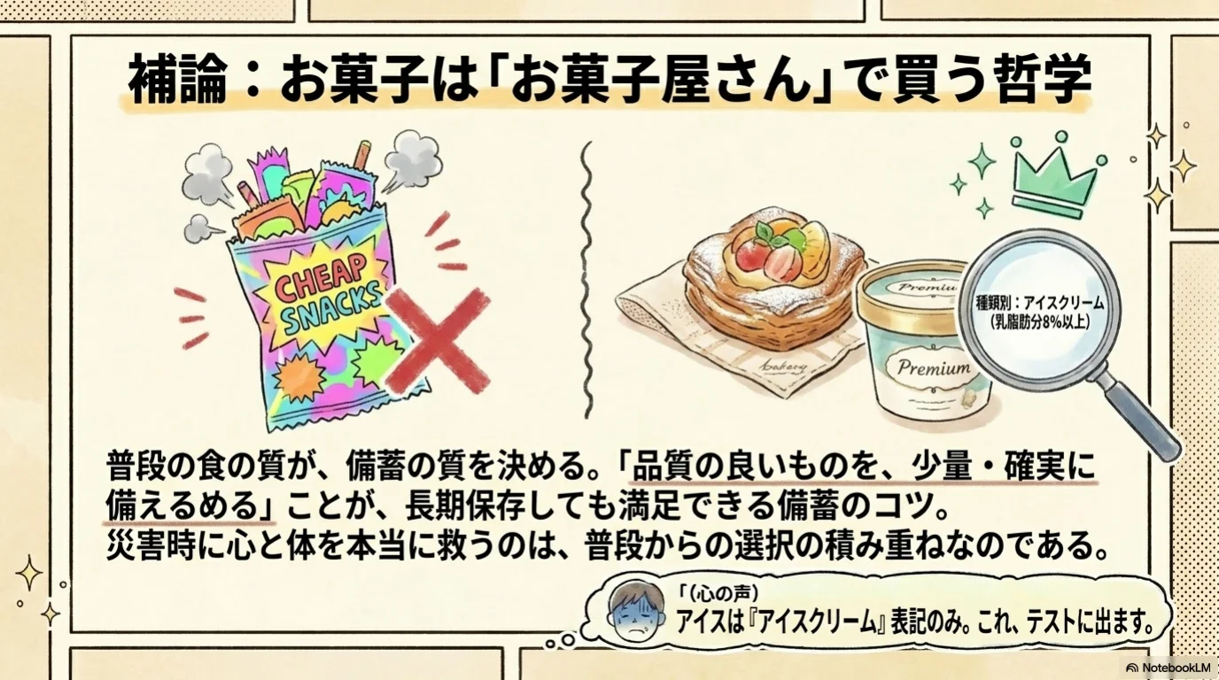 防災食三原則 解説図（11）