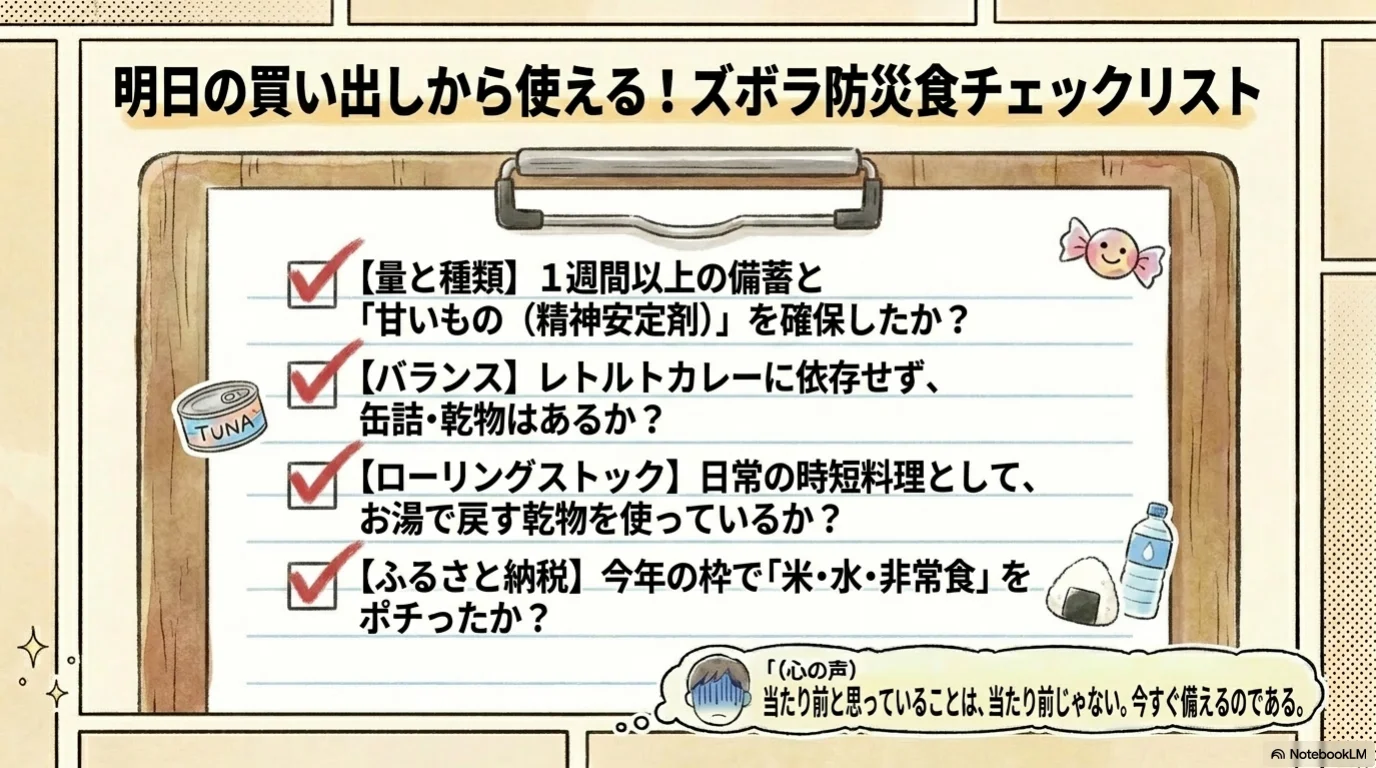 防災食三原則 解説図（12）