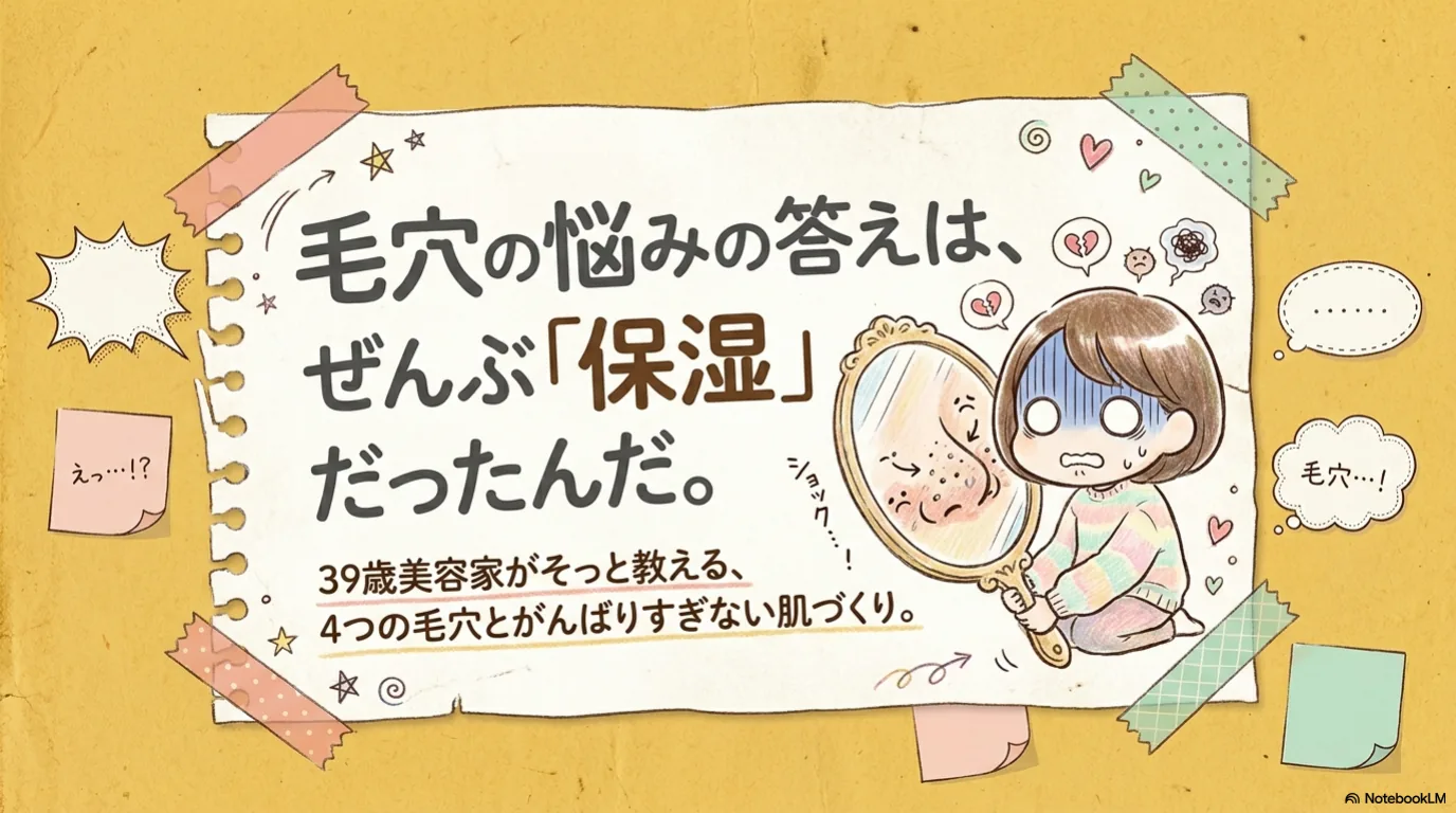 毛穴悩みは保湿で解決