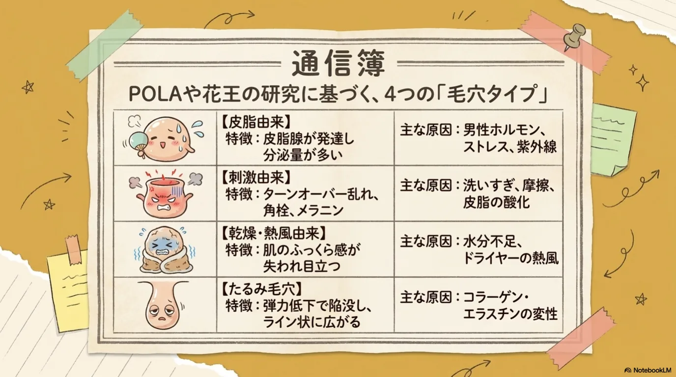 毛穴の4タイプと保湿（4）