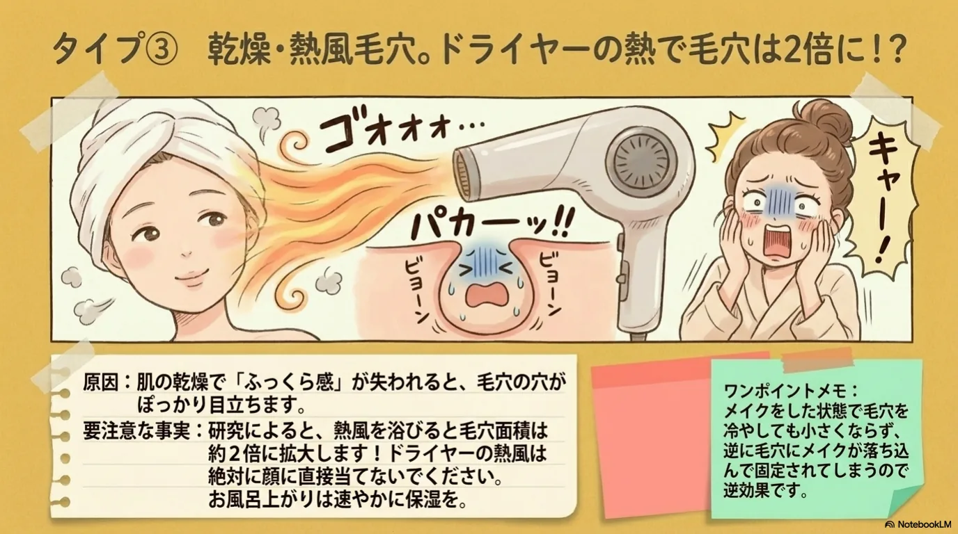 毛穴の4タイプと保湿（8）