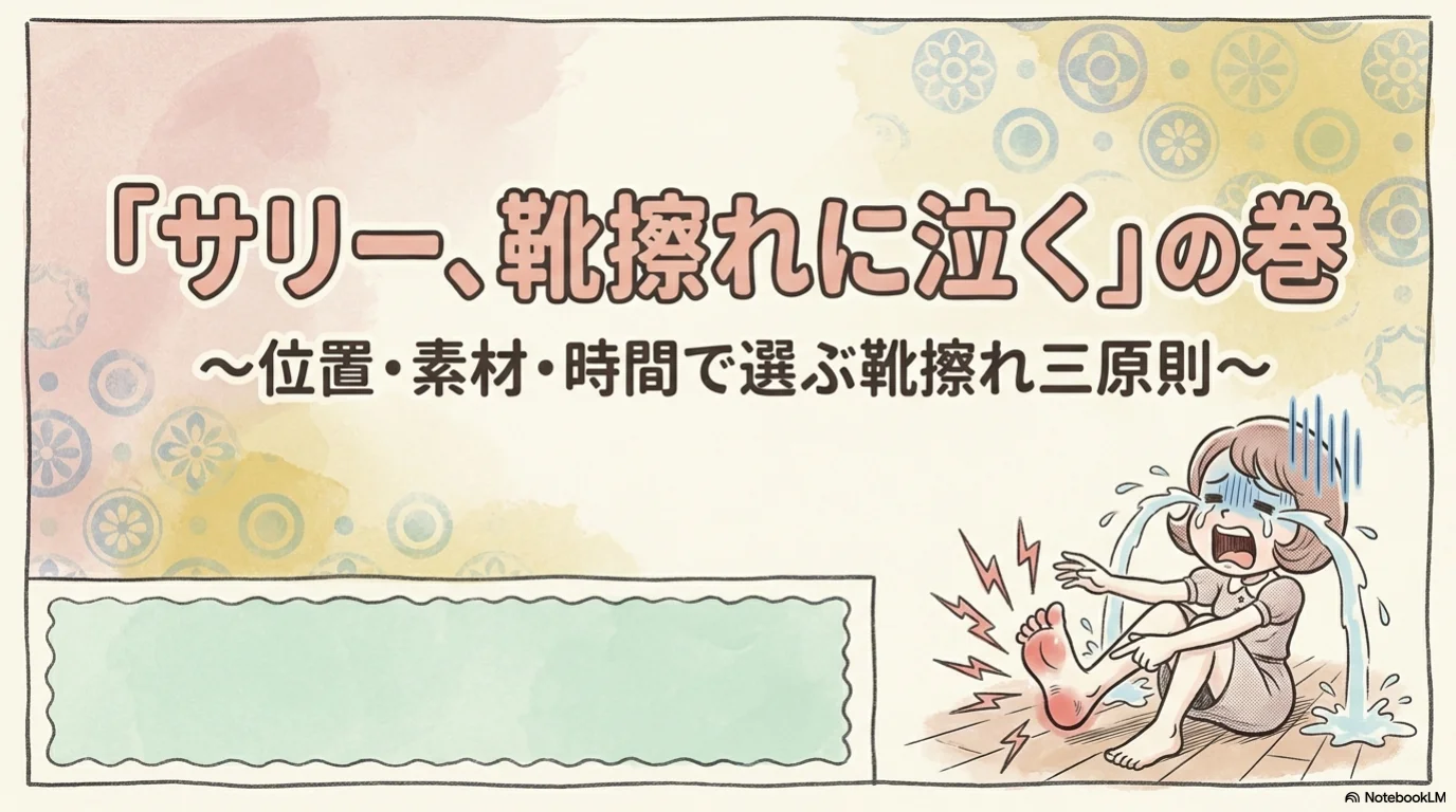 靴擦れ三原則