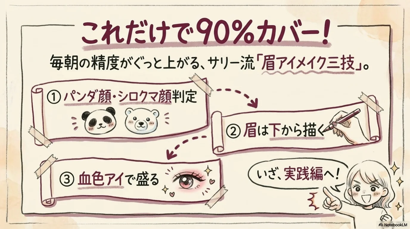 眉アイメイク三技（4）