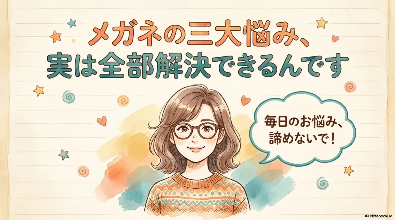 メガネ三大悩み