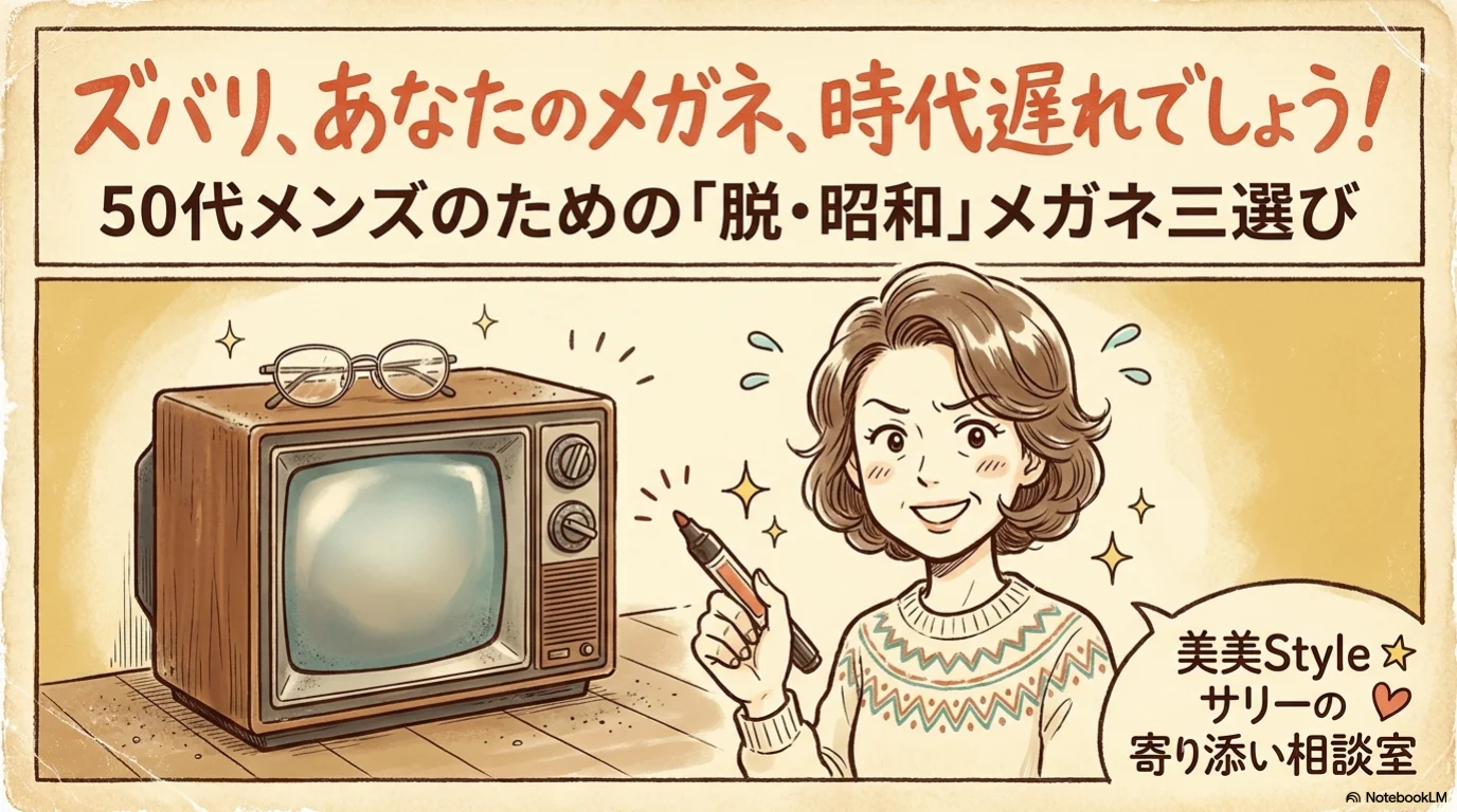 メンズメガネ三選びのイメージ