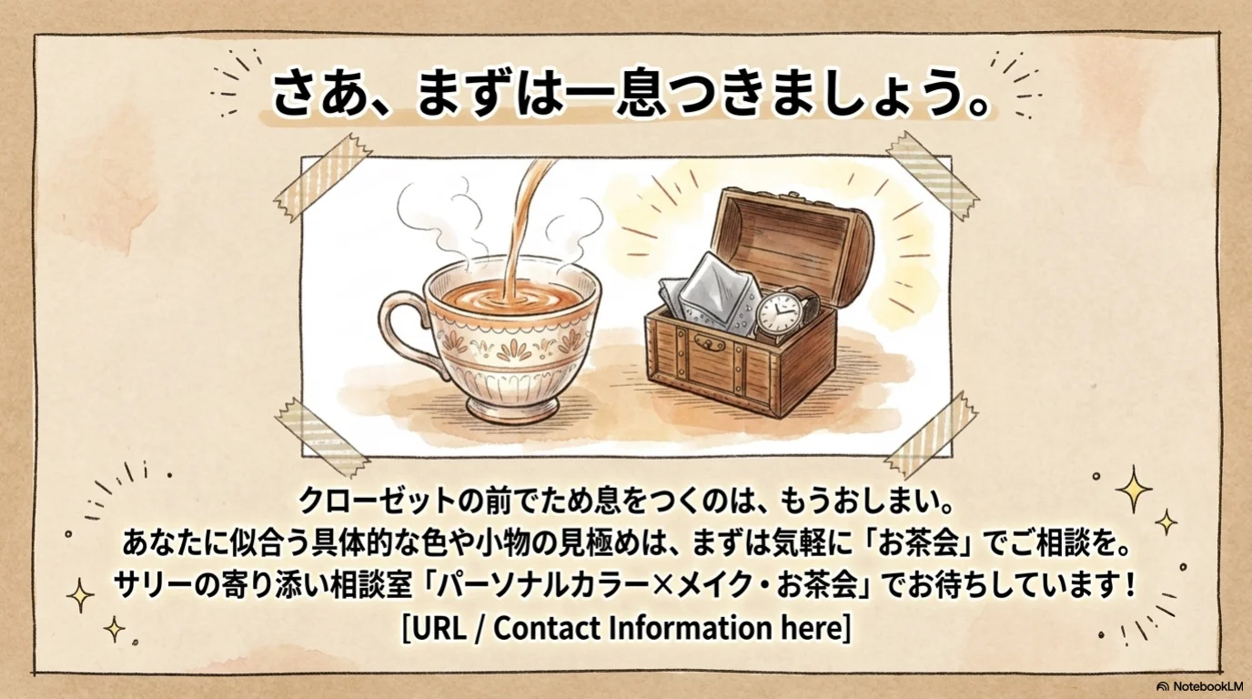ロマンスグレー三小物の解説イラスト（15）