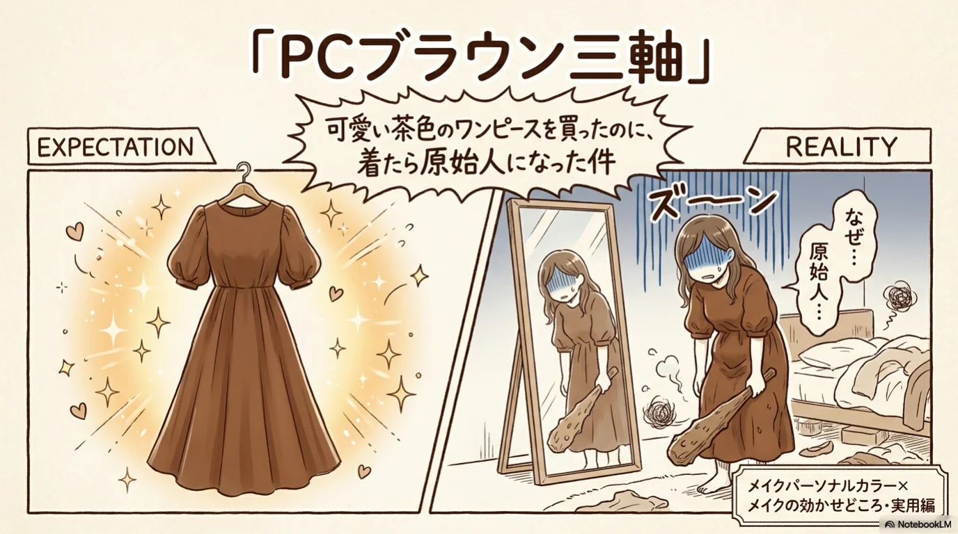 パーソナルカラーブラウン三軸