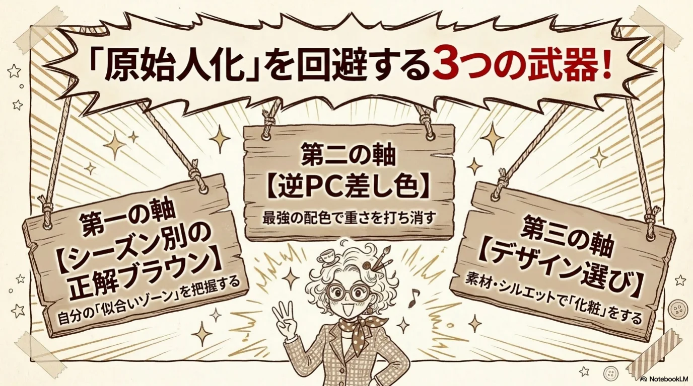 パーソナルカラーブラウン三軸（3）