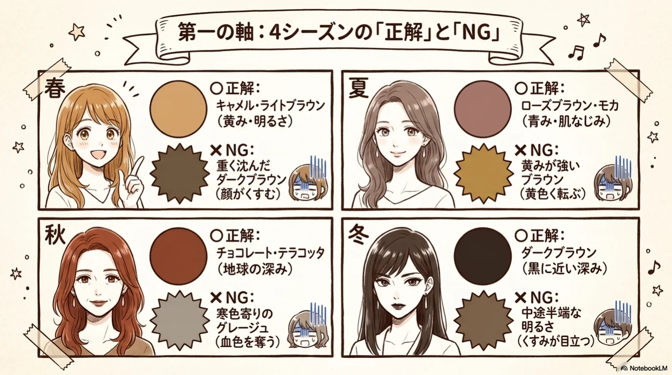 パーソナルカラーブラウン三軸（4）