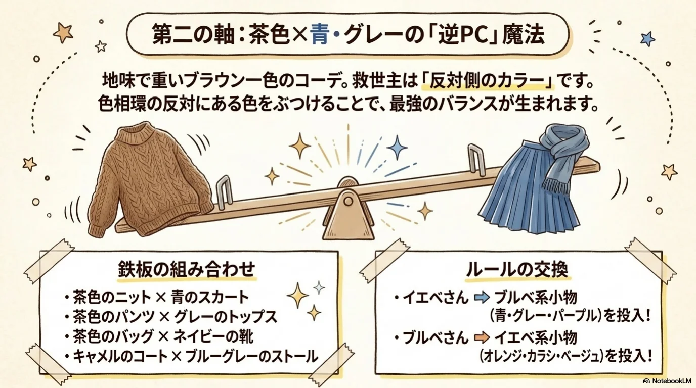 パーソナルカラーブラウン三軸（6）