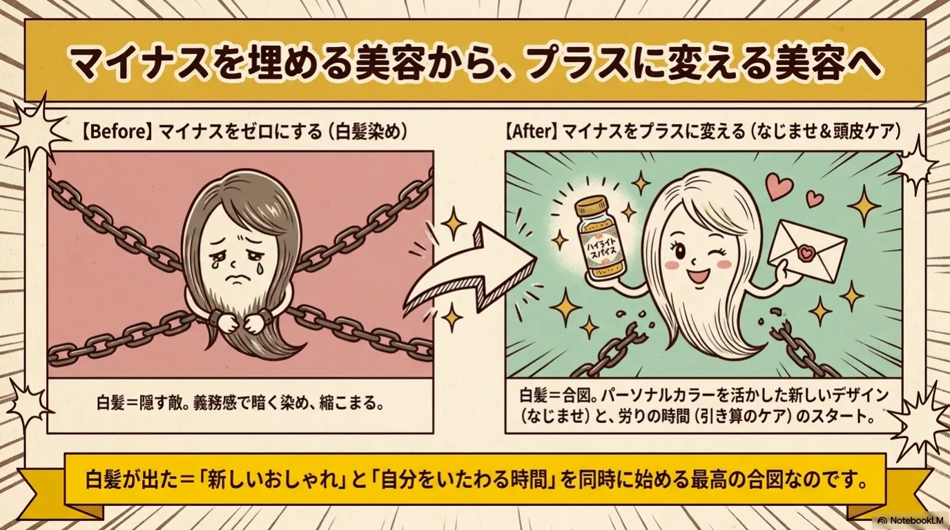 白髪なじませ三手段（14）