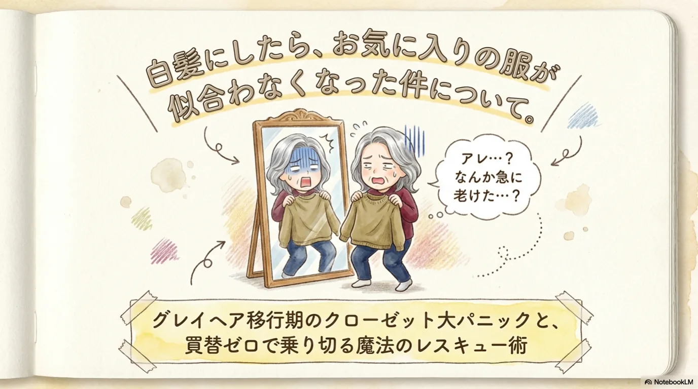 白髪を活かしたら服が似合わなくなった