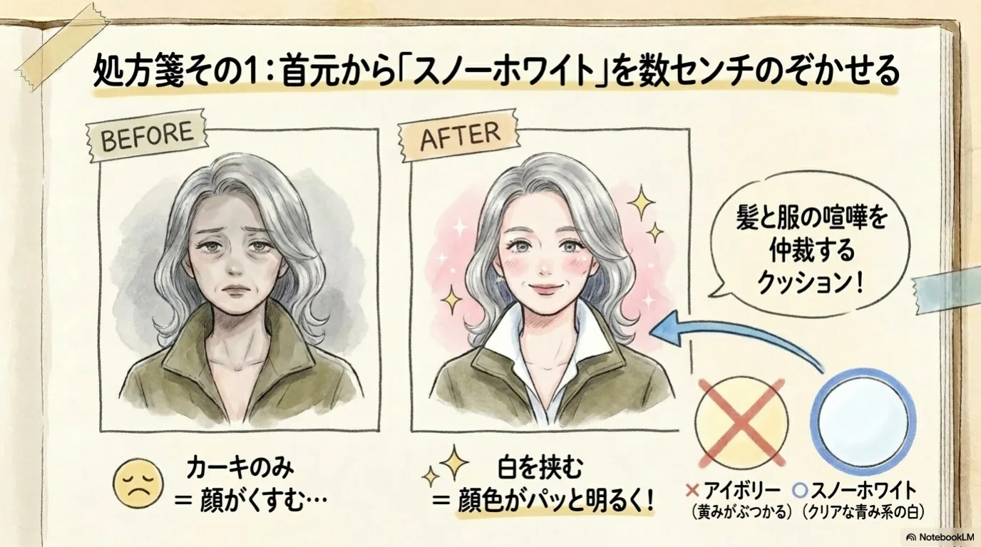 白髪を活かしたら服が似合わなくなった（7）