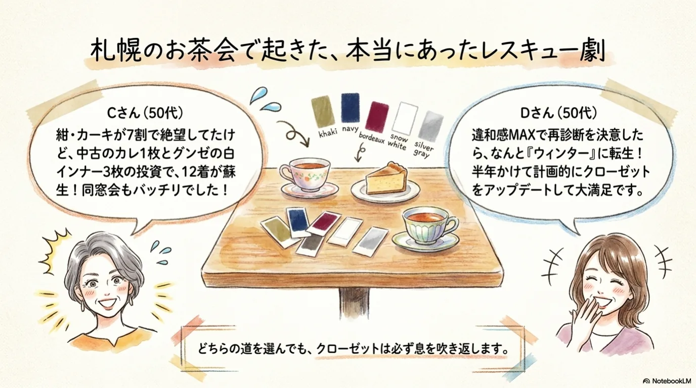 白髪を活かしたら服が似合わなくなった（13）