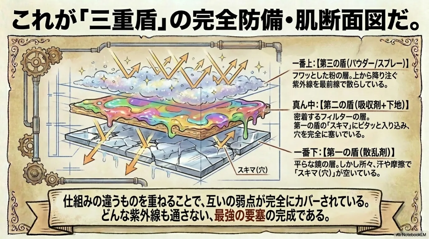 日焼け止め三重盾（11）