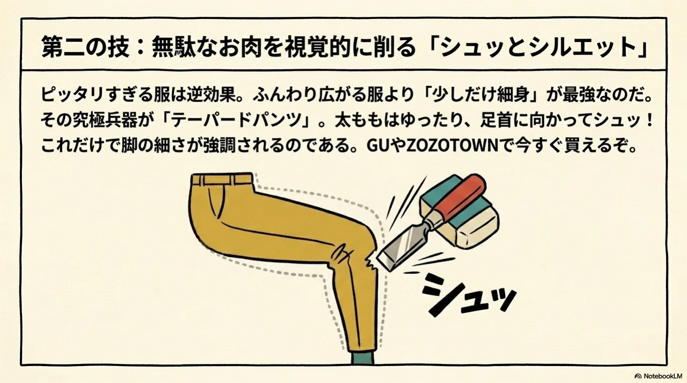 痩せ見え三技（6）