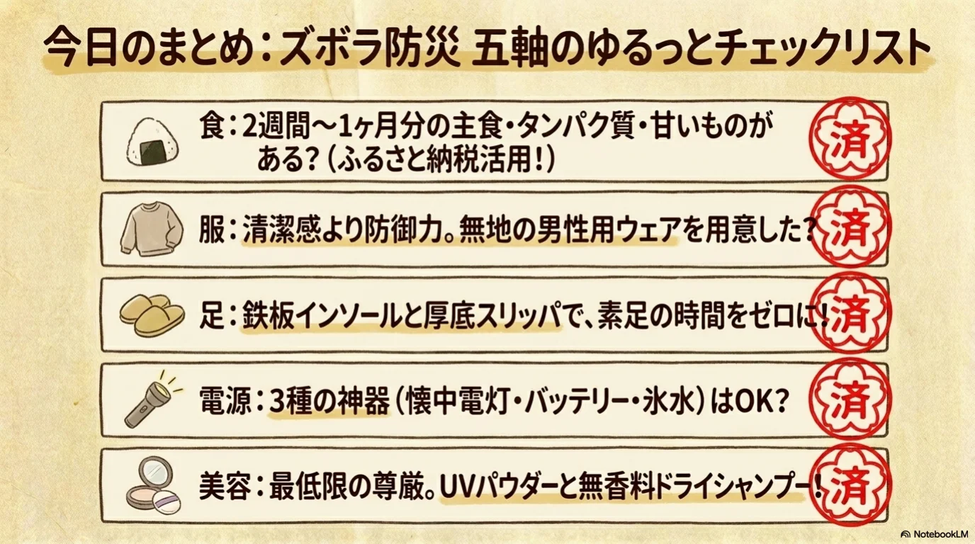 ズボラ防災五軸（12）